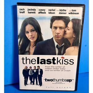 The Last Kiss (DVD, 2006) Zach Braff Rachel Bilson Casey Affleck - Full Screen